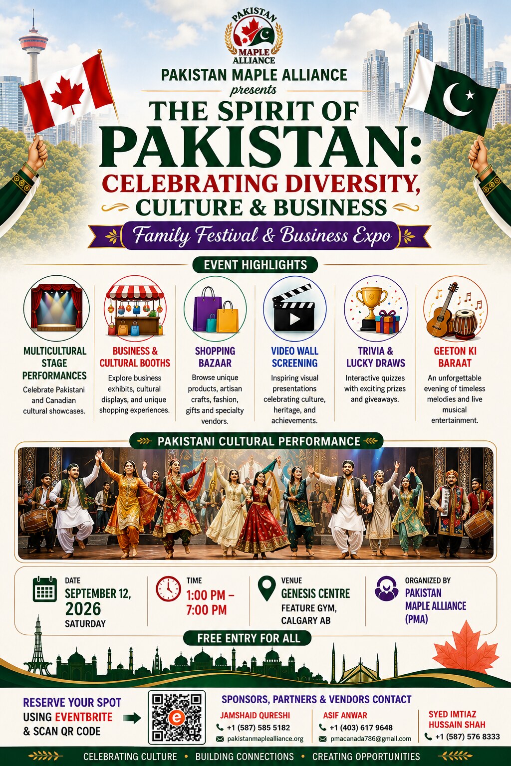 The Spirit of Pakistan — Family Festival & Business Expo poster